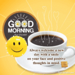 Smile good morning wishes for friends GIF. Superbwishes.com