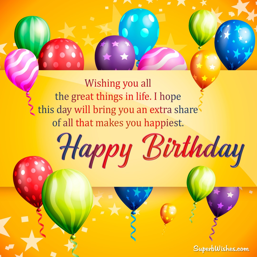 Happy Birthday Wishes Images | Birthday Greetings | SuperbWishes