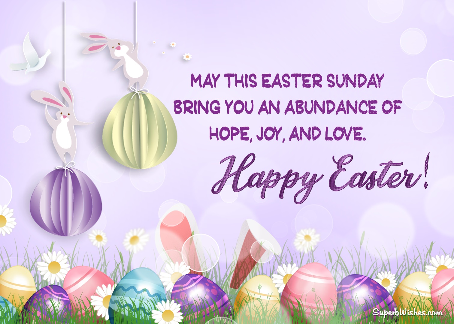 Happy Easter Blessing Images by SuperbWishes