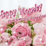 Happy Monday flowers GIFs. Superbwishes.com