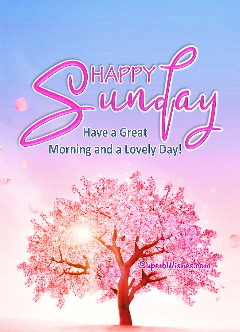 Happy Sunday Images - Have A Great Morning | SuperbWishes.com