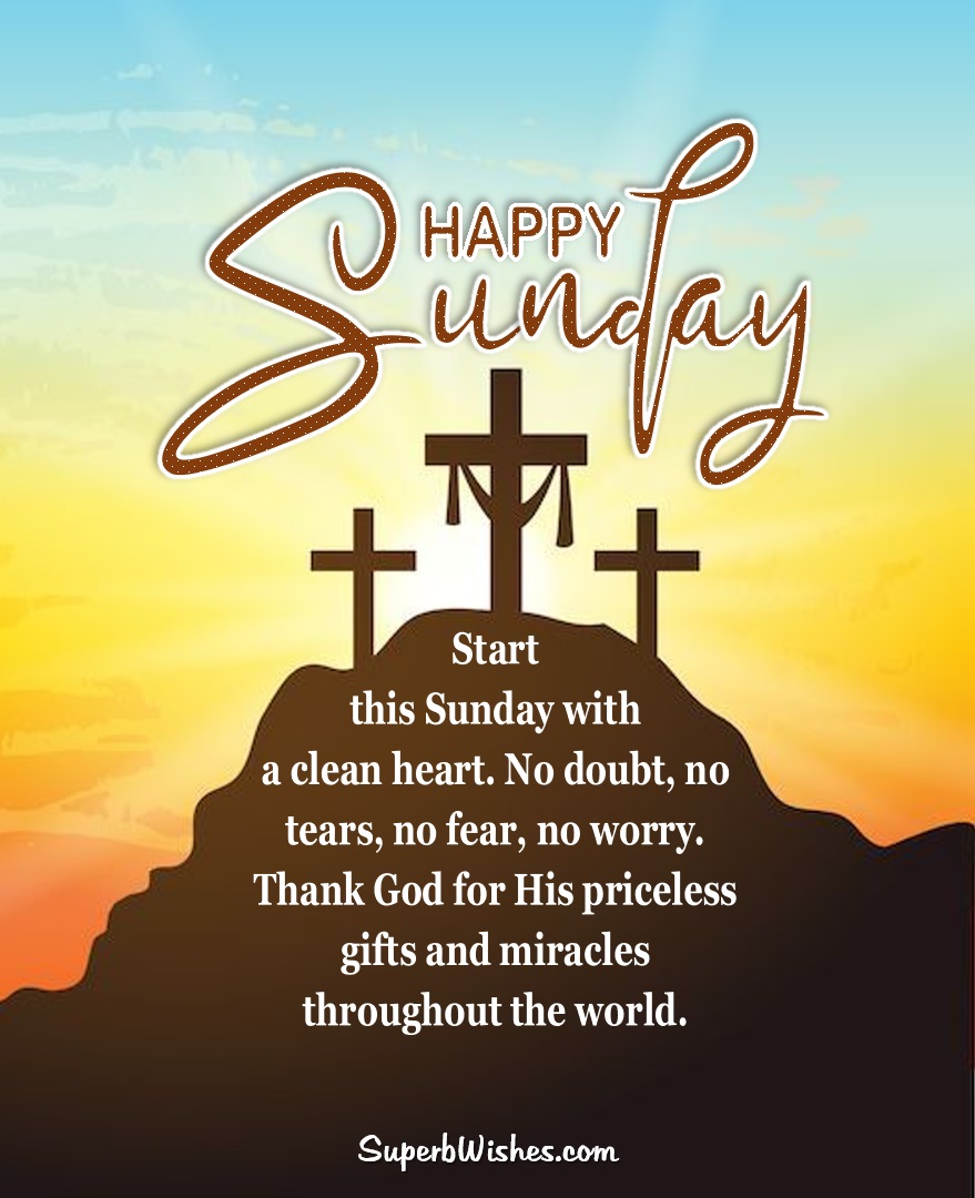 Happy Sunday Images - Thank God For His Priceless Gifts | SuperbWishes