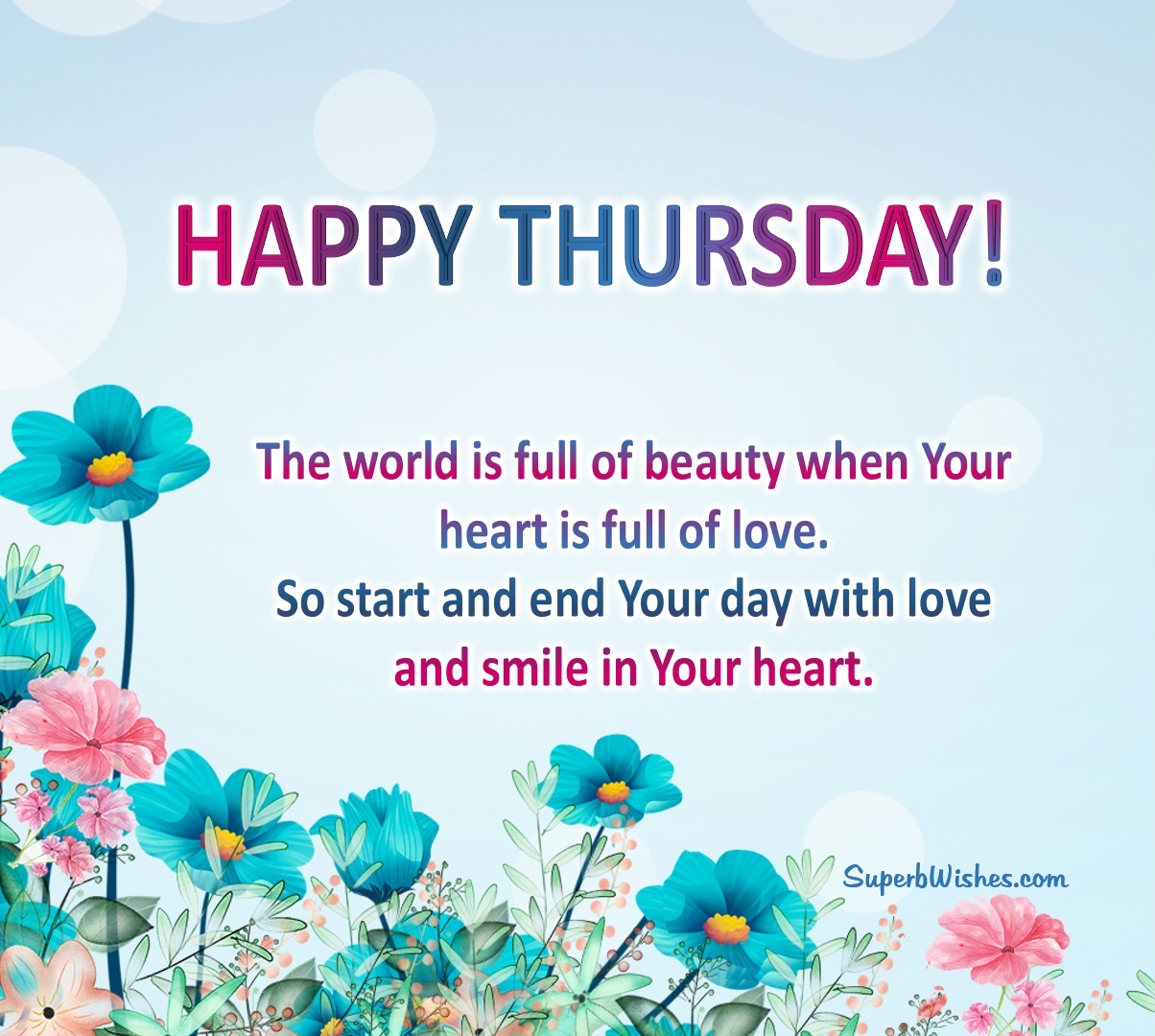 Happy Thursday Images - Start Your Day With Love | SuperbWishes.com