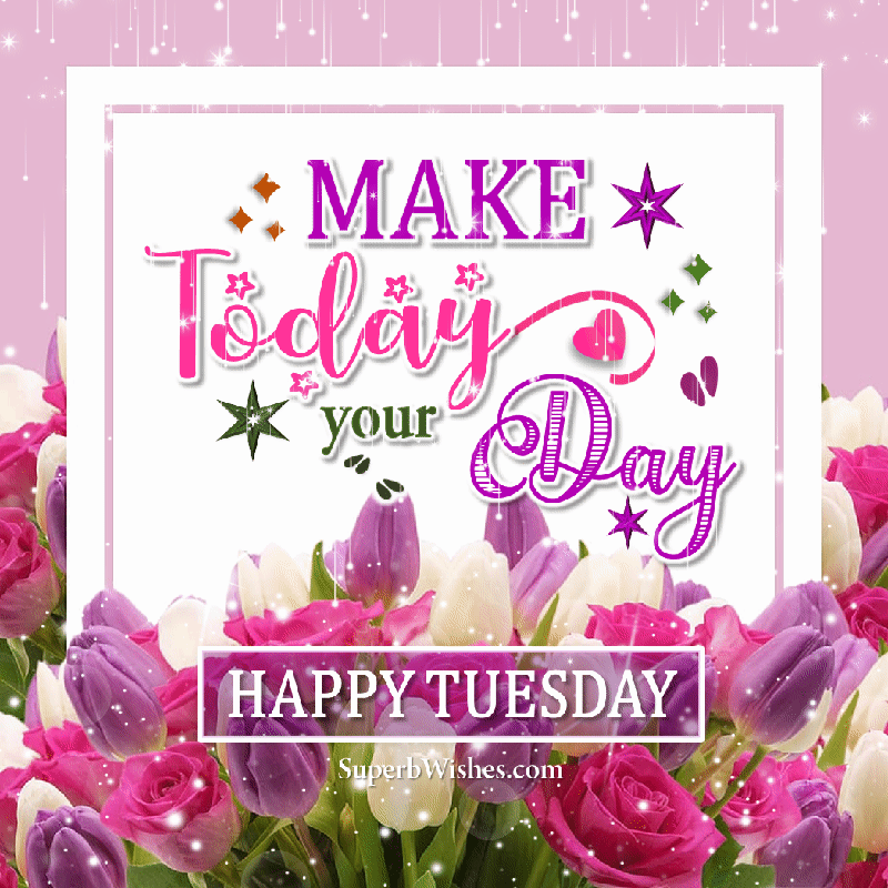 Make today your day. Positive happy Tuesday quotes GIF. Superbwishes.com