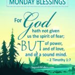 Monday blessings with Bible verse images. Superbwishes.com