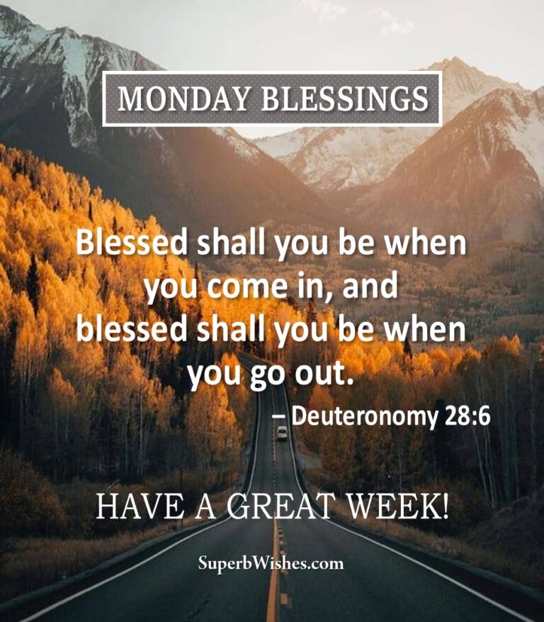 Monday Blessings Bible Verses Images | SuperbWishes