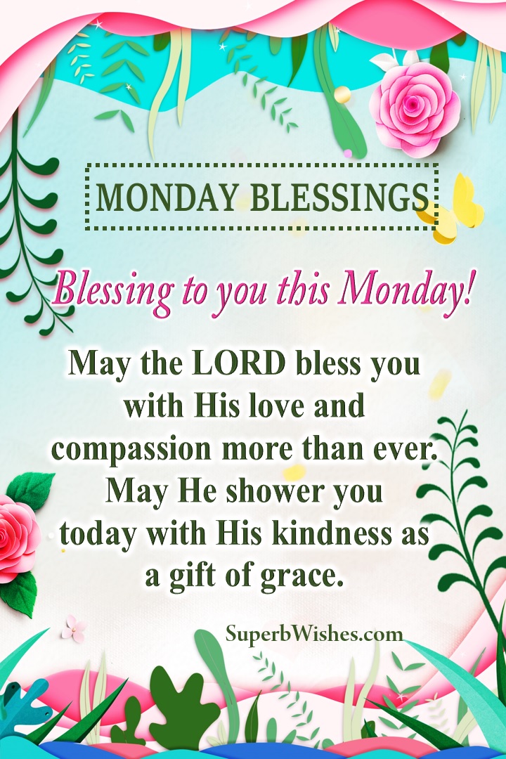Happy Monday blessings images. Superbwishes.com