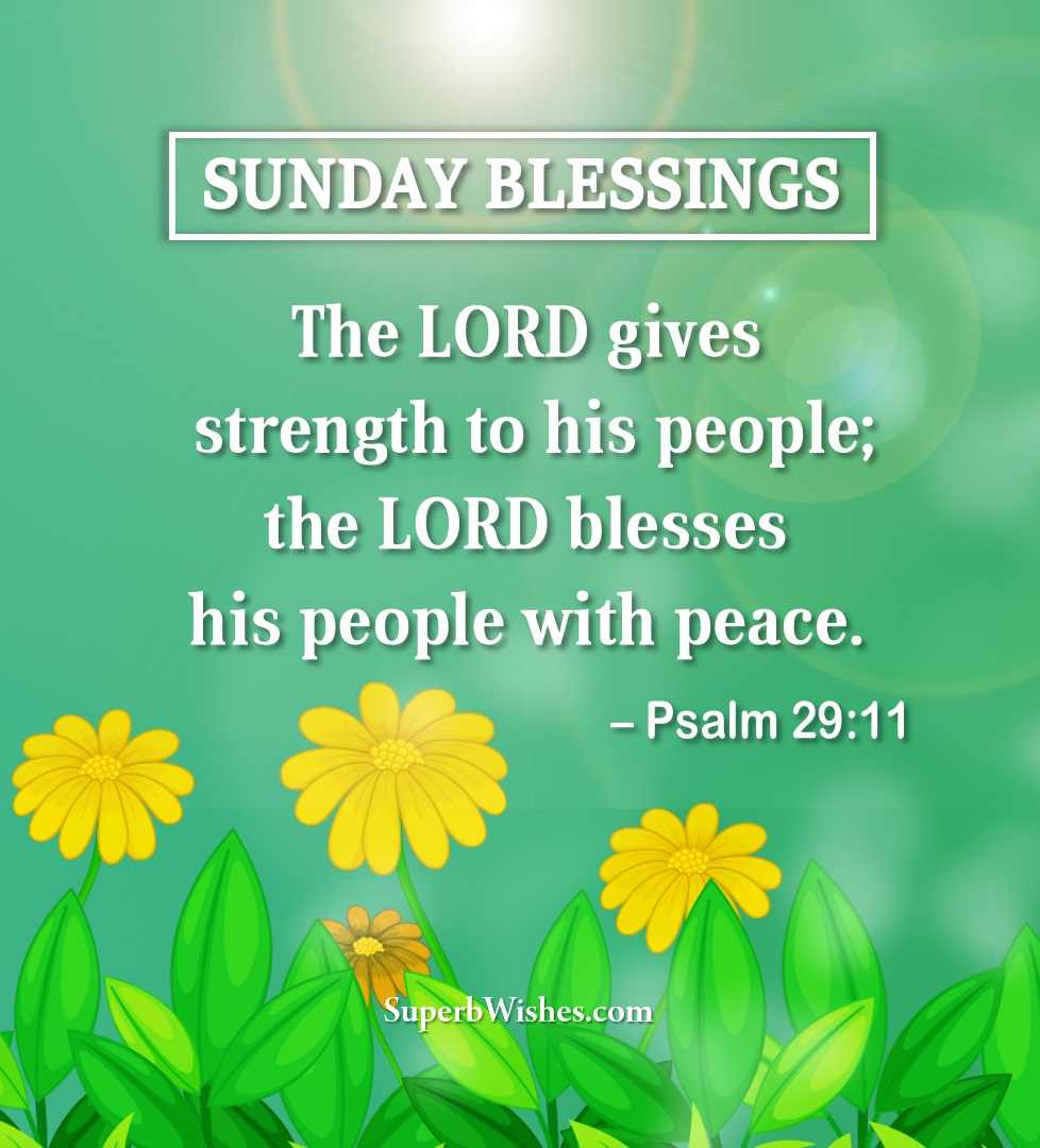 Sunday blessings Bible verses. Superbwishes.com