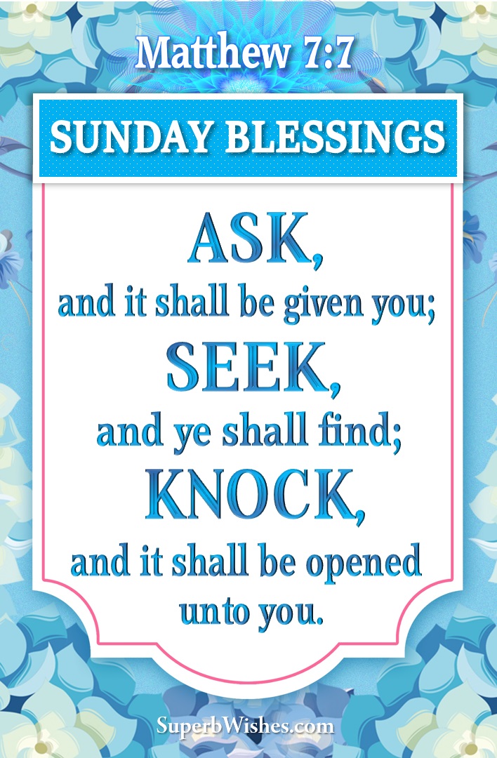 Sunday blessings images Bible verse. Superbwishes.com