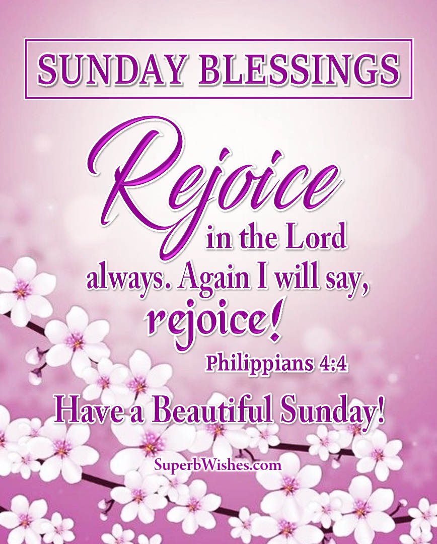 Sunday blessings with Bible verse images. Superbwishes.com