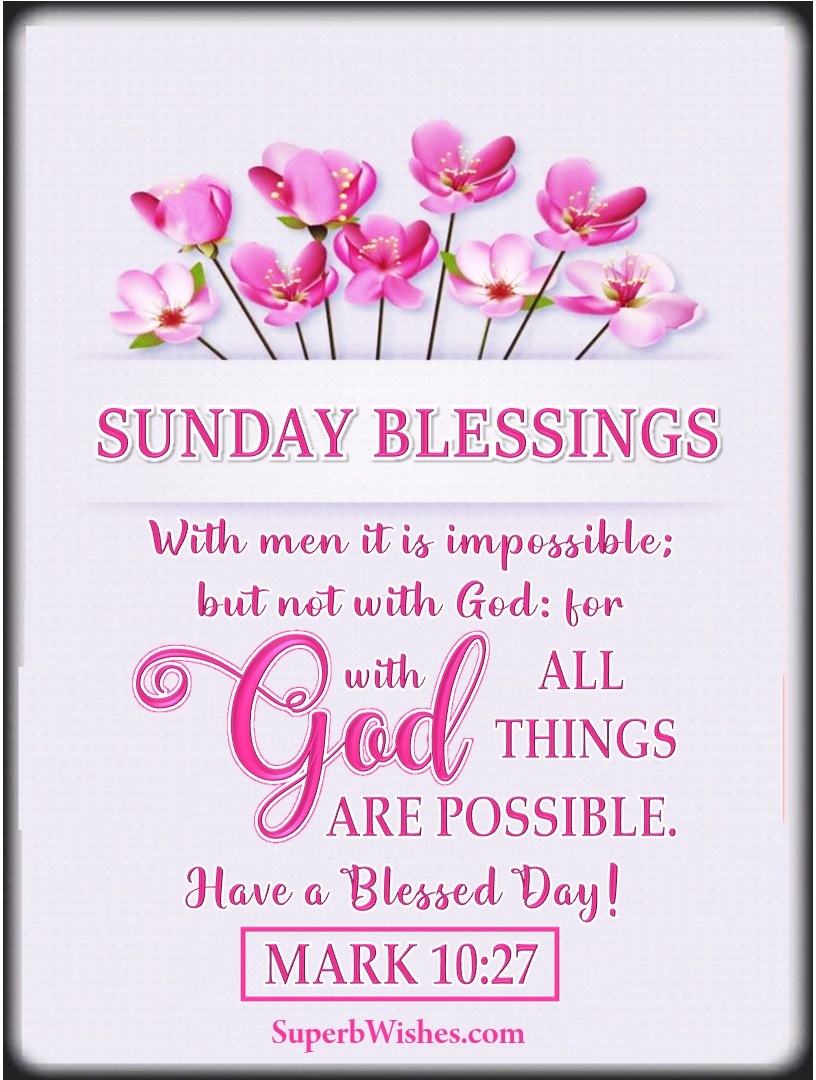 Powerful Sunday Blessings Bible Verses | SuperbWishes