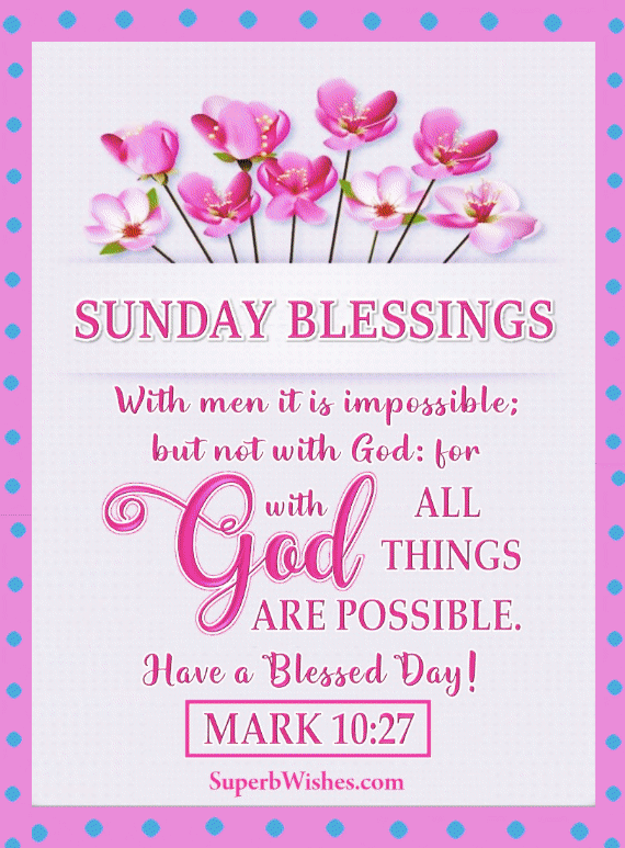 Sunday blessings with Bible verses animated GIF. Superbwishes.com