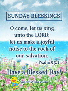 Bible verse animated image with blessed Sunday quotes. Superbwishes.com