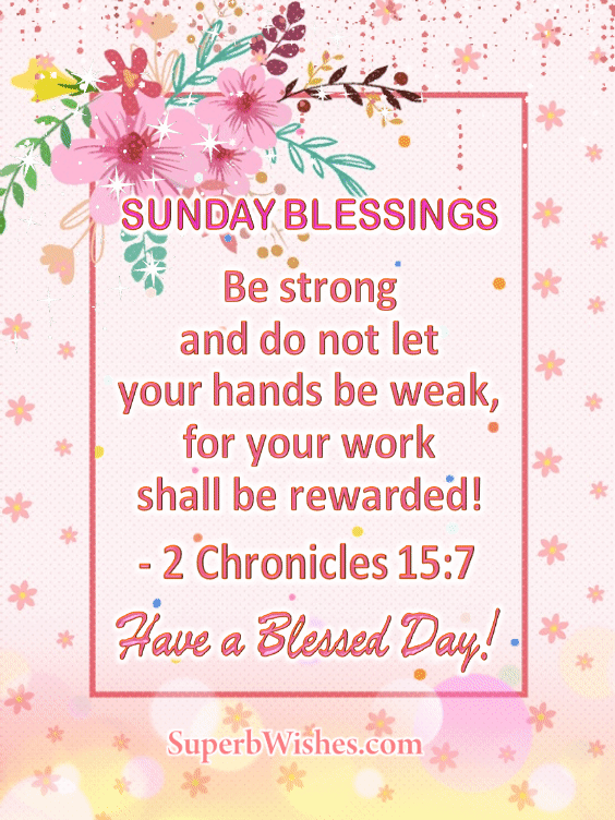 Sunday blessings GIF Bible verse. Superbwishes.com