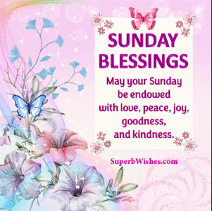 Sunday blessings GIFs quotes. Superbwishes.com