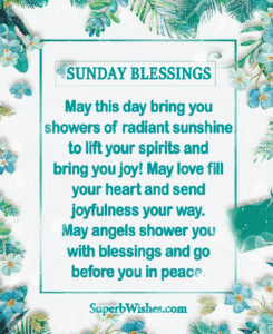 Sunday blessings GIFs and quotes. Superbwishes.com