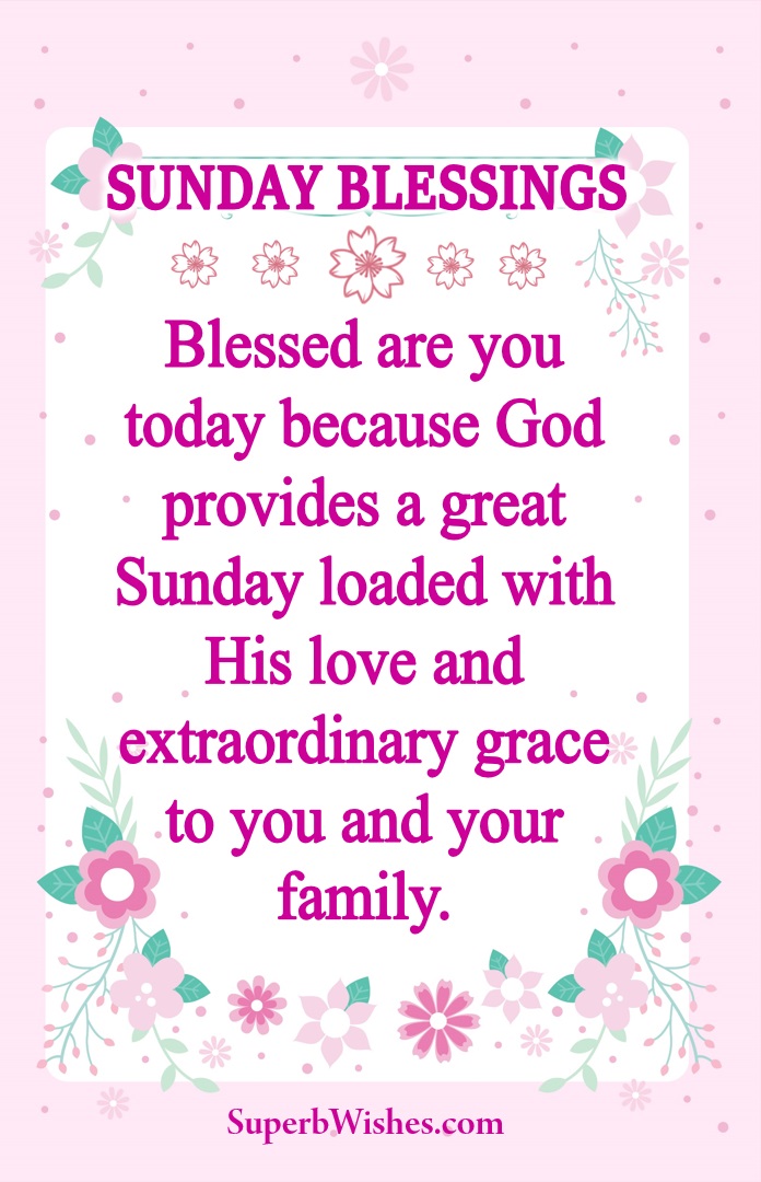 Happy Sunday blessings images. Superbwishes.com