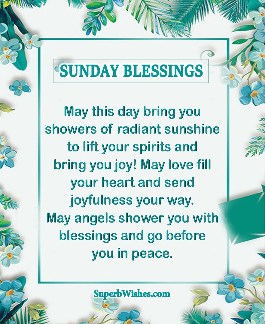 Sunday blessings. Superbwishes.com