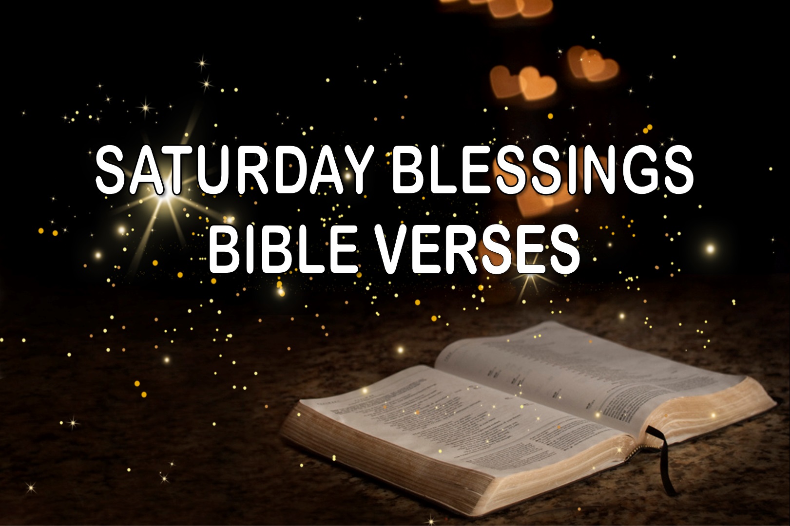 Saturday Blessings Bible Verses
