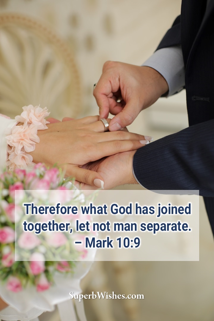 Wedding Bible Verses Mark 10-9