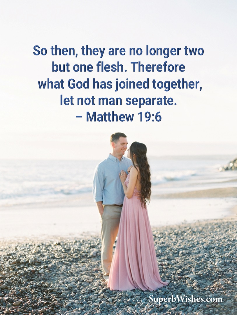 Wedding Bible Verses Matthew 19-6