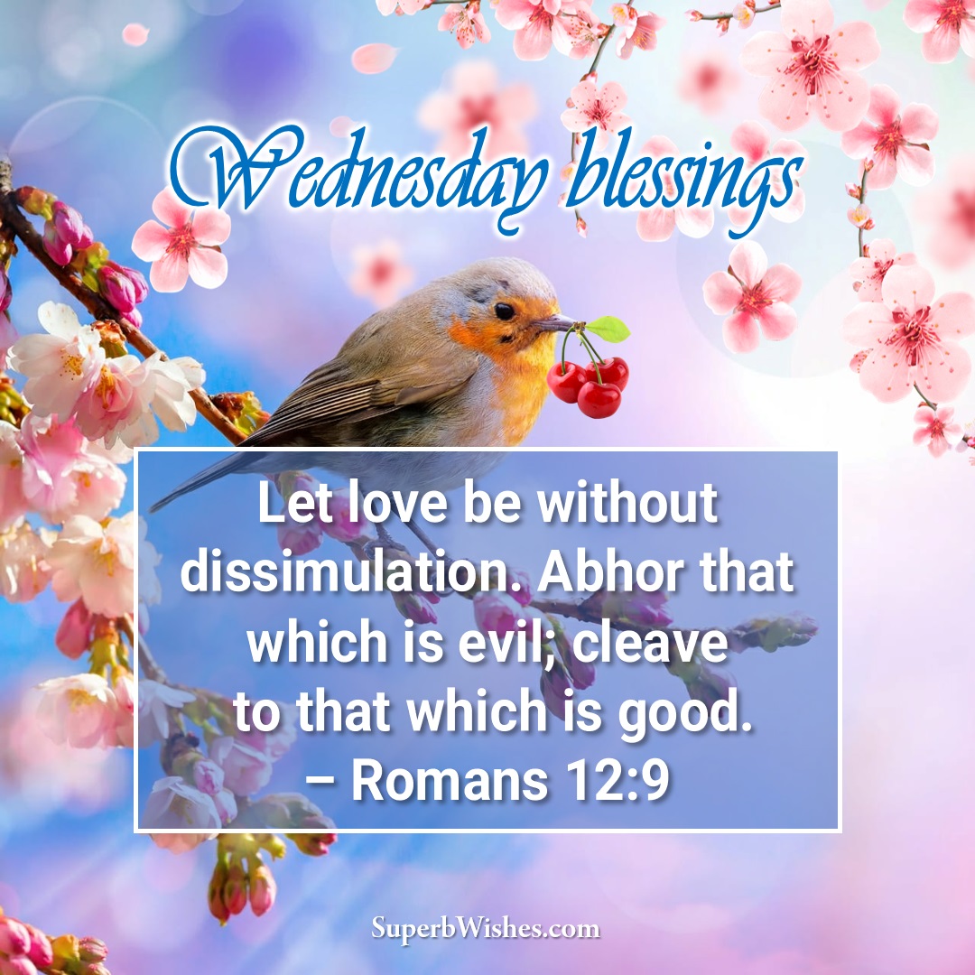 Bible verse Wednesday blessings. Superbwishes.com