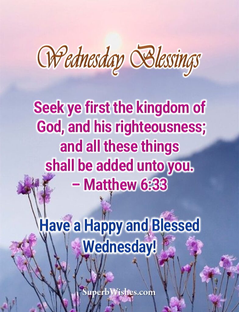 Wednesday Blessings Bible Verses Images | SuperbWishes