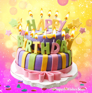 Happy Birthday Cake Candles GIF