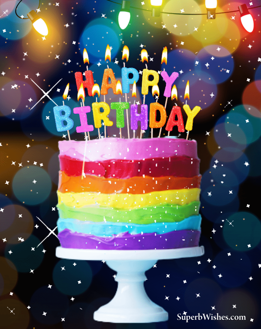 Happy Birthday Candles Animated Gif GIFs All Day