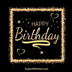 Happy Birthday Glitter Animated GIF Video