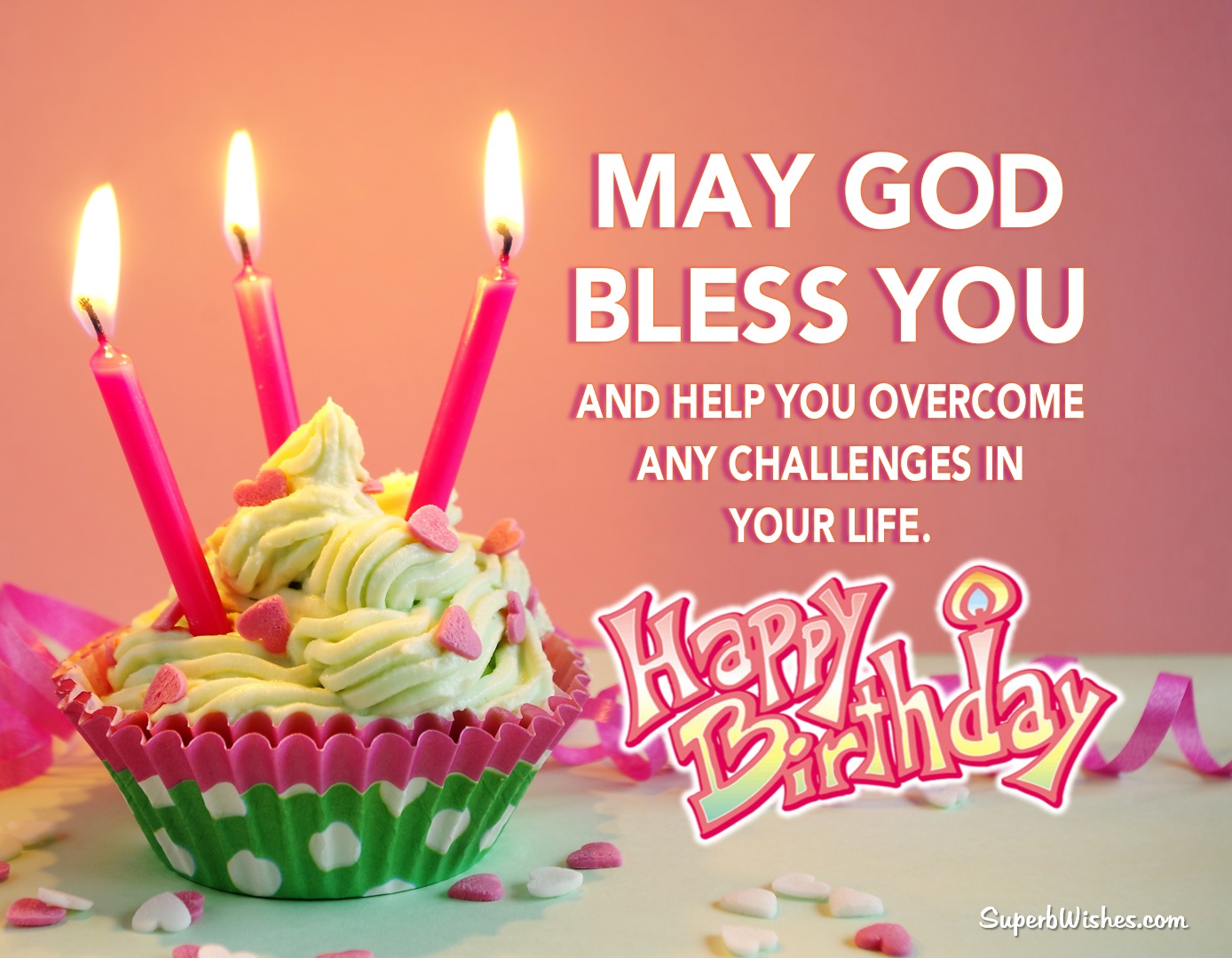 Birthday Wishes For Daughter Images - God Will Help You | SuperbWishes