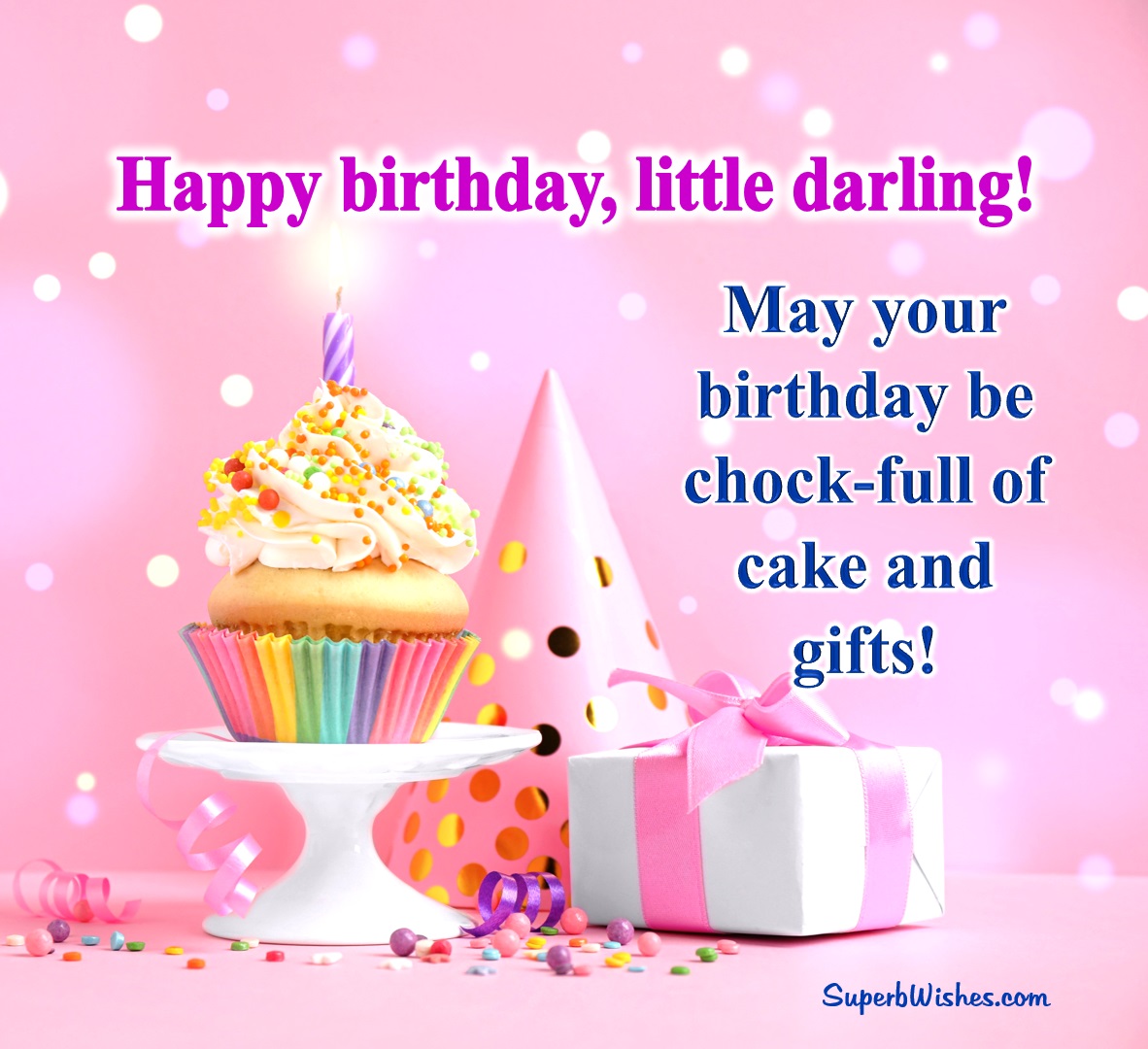 Birthday Wishes For Daughter Images - Cake And Gifts | SuperbWishes