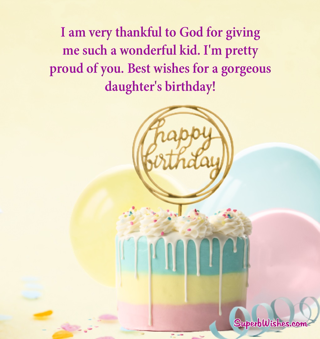 Birthday Wishes For Daughter Images - Wonderful Kid | SuperbWishes