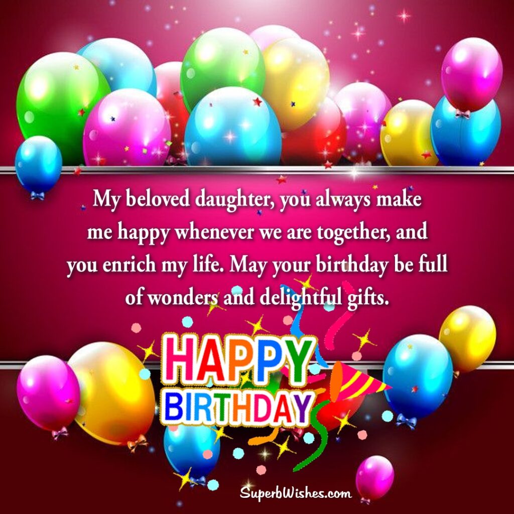 Birthday Wishes For Daughter Images | SuperbWishes.com