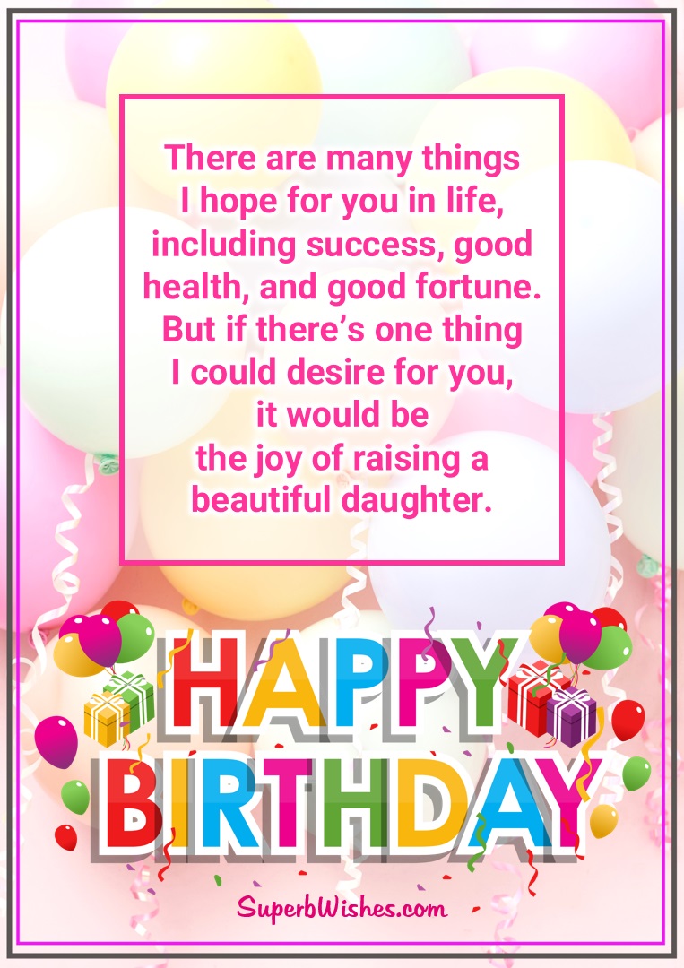 Birthday Wishes For Daughter Images - Success & Good Health ...