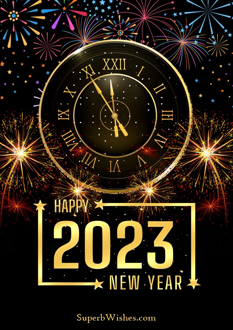 Happy New Year 2023 Clock Image 