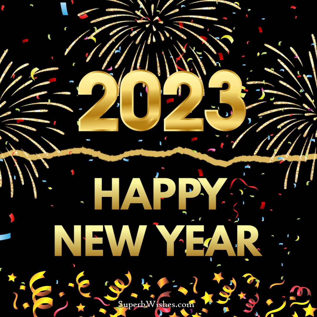Happy New Year 2023 Greetings With Fireworks | SuperbWishes.com
