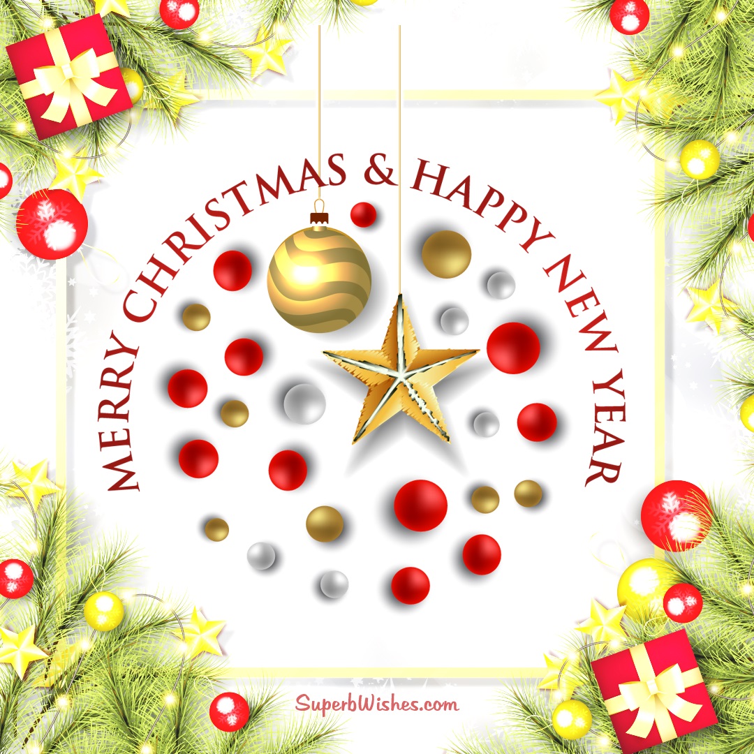 Merry Christmas And Happy New Year DP Image | SuperbWishes.com
