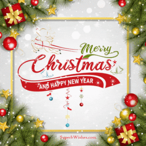 We wish you a merry Christmas and happy new year GIF