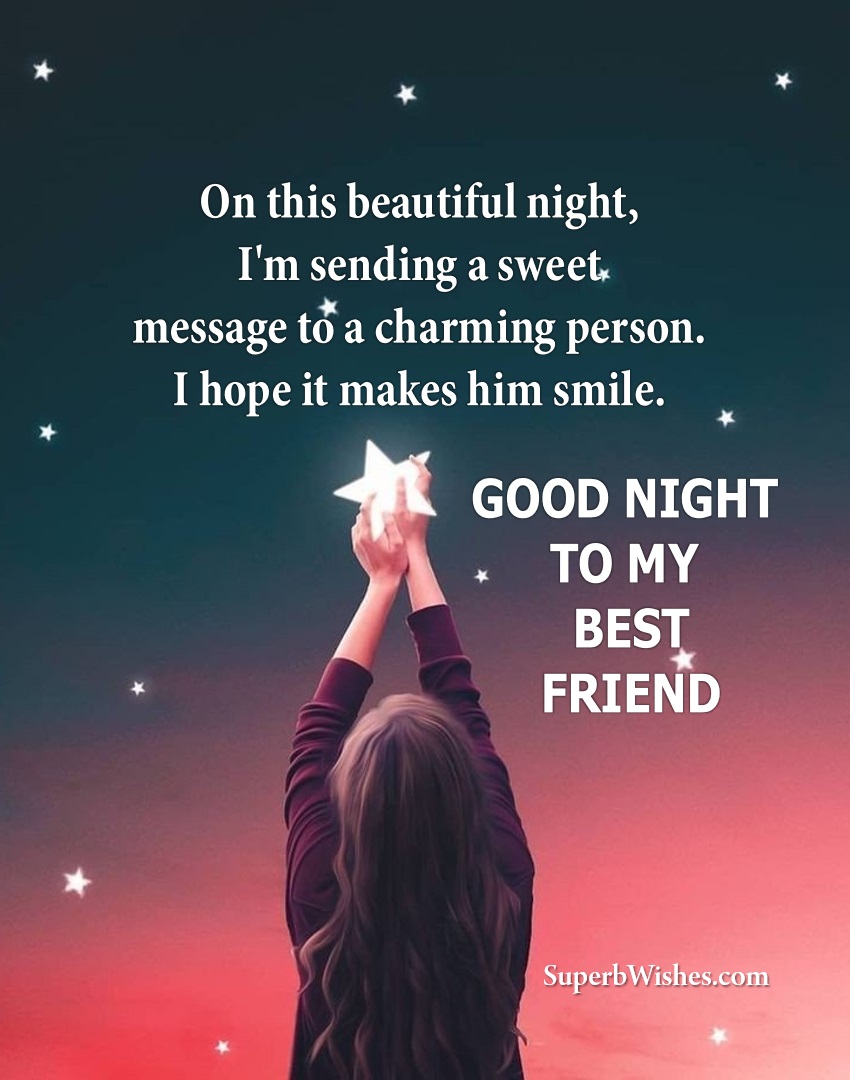 Good Night Wish To My Best Friend Image | SuperbWishes.com