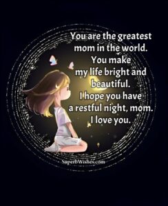 Good night wishes for mother