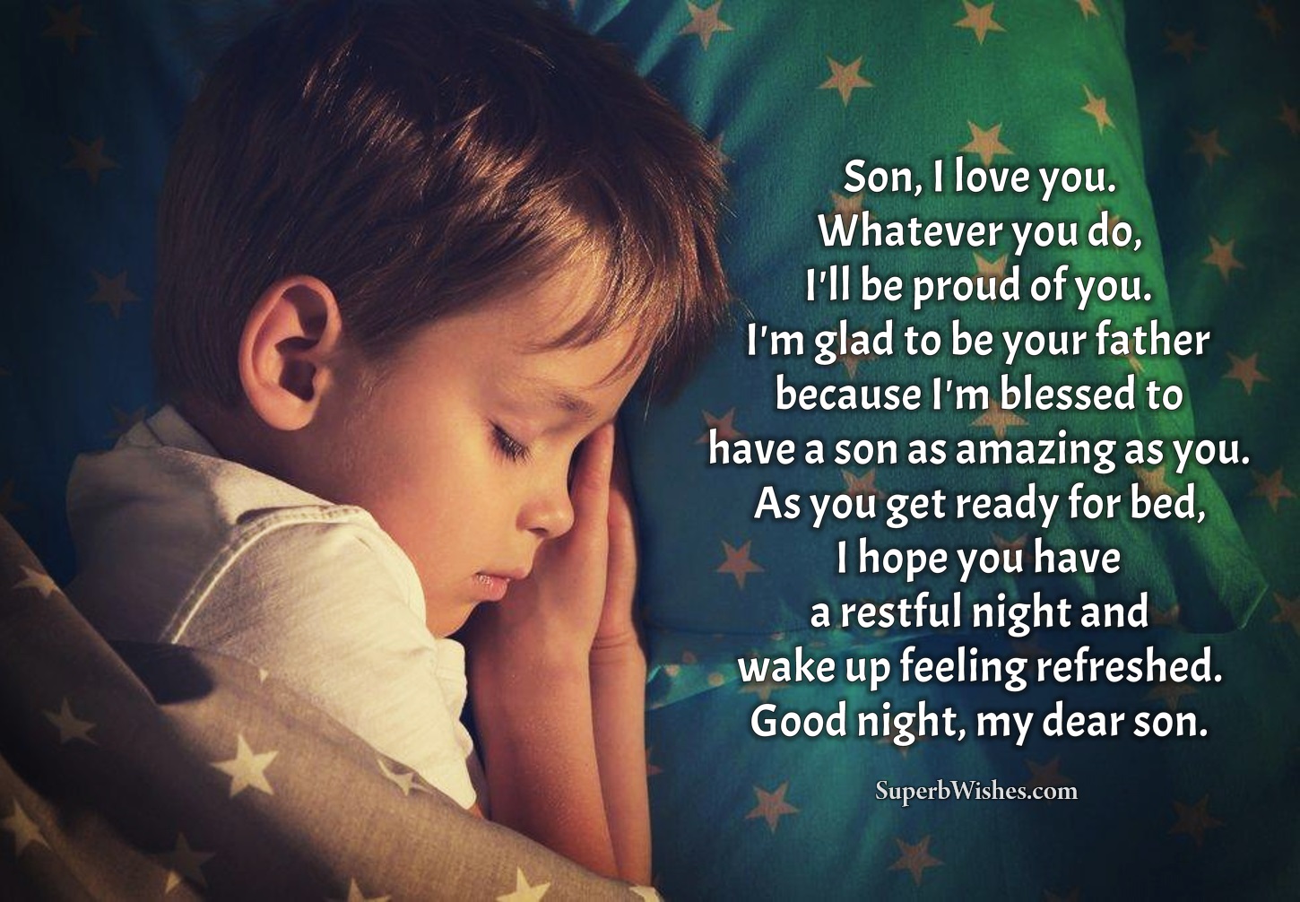 Good night wishes for son