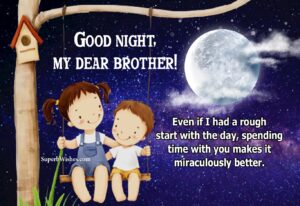 Good Night Wishes For Brother