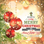 We wish you a merry Christmas and happy new year GIF