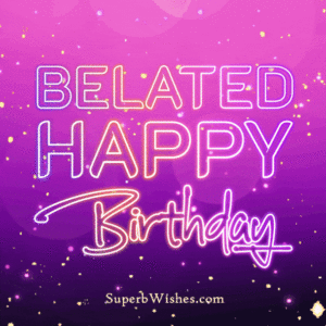 Belated Happy Birthday GIF download