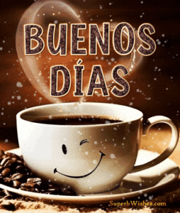 Buenos Días Café GIF animado