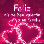 GIF Animado de Feliz Día de San Valentín A Mi Familia