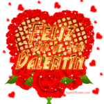 Ramo de Rosas Feliz Día de San Valentín GIF