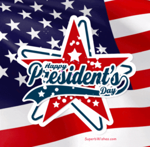 Happy President's Day With The USA Flag GIF