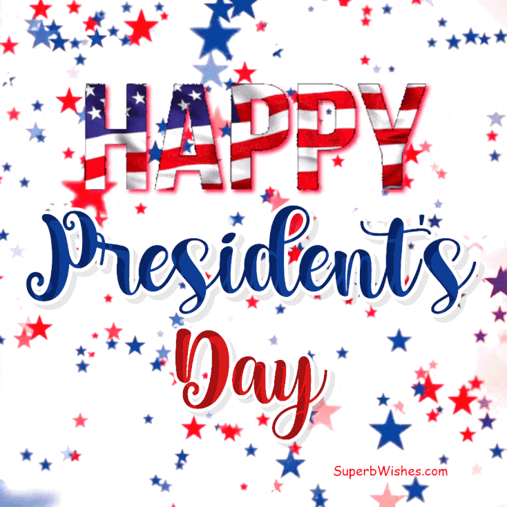 Happy President's Day With American Style Stars GIF SuperbWishes
